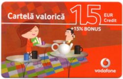 Cartela prepaid Vodafone 15 Eur