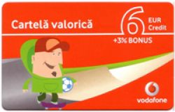 Cartela Prepaid Vodafone 6 Eur